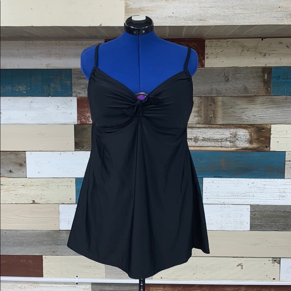 Shoreclub one piece black swimsuit